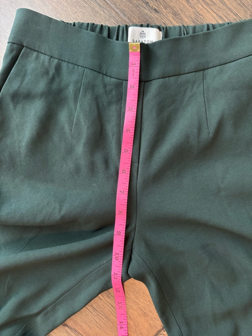 Aritzia Babaton Conan Cropped Trousers Dark Green - Picture 6 of 12